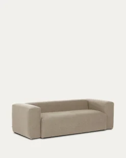 Kave Home 3-zitsbank Blok Beige Ecru 240cm