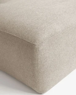 Kave Home 4-zitsbank Blok Beige Ecru Chaise Longue Links 330cm