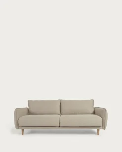 Kave Home 3-zitsbank Carlota Beige 213cm