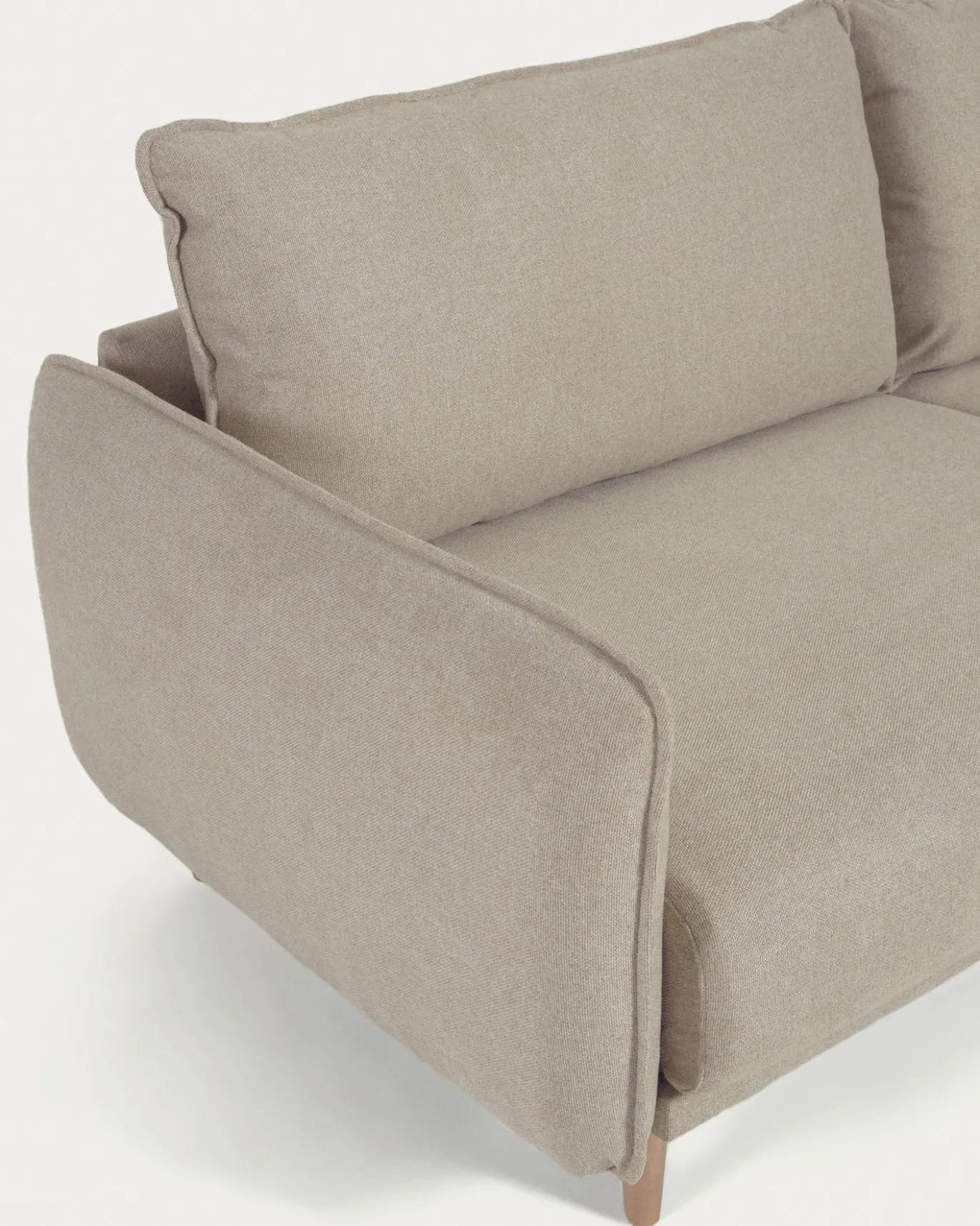 Kave Home 3-zitsbank Carlota Beige 213cm