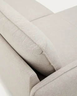 Kave Home 3-zitsbank Carlota Chaise Longue Rechts/links Beige 262cm