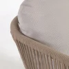 Kave Home 3-zitsbank Catalina Beige Massief Acaciahout 170cm