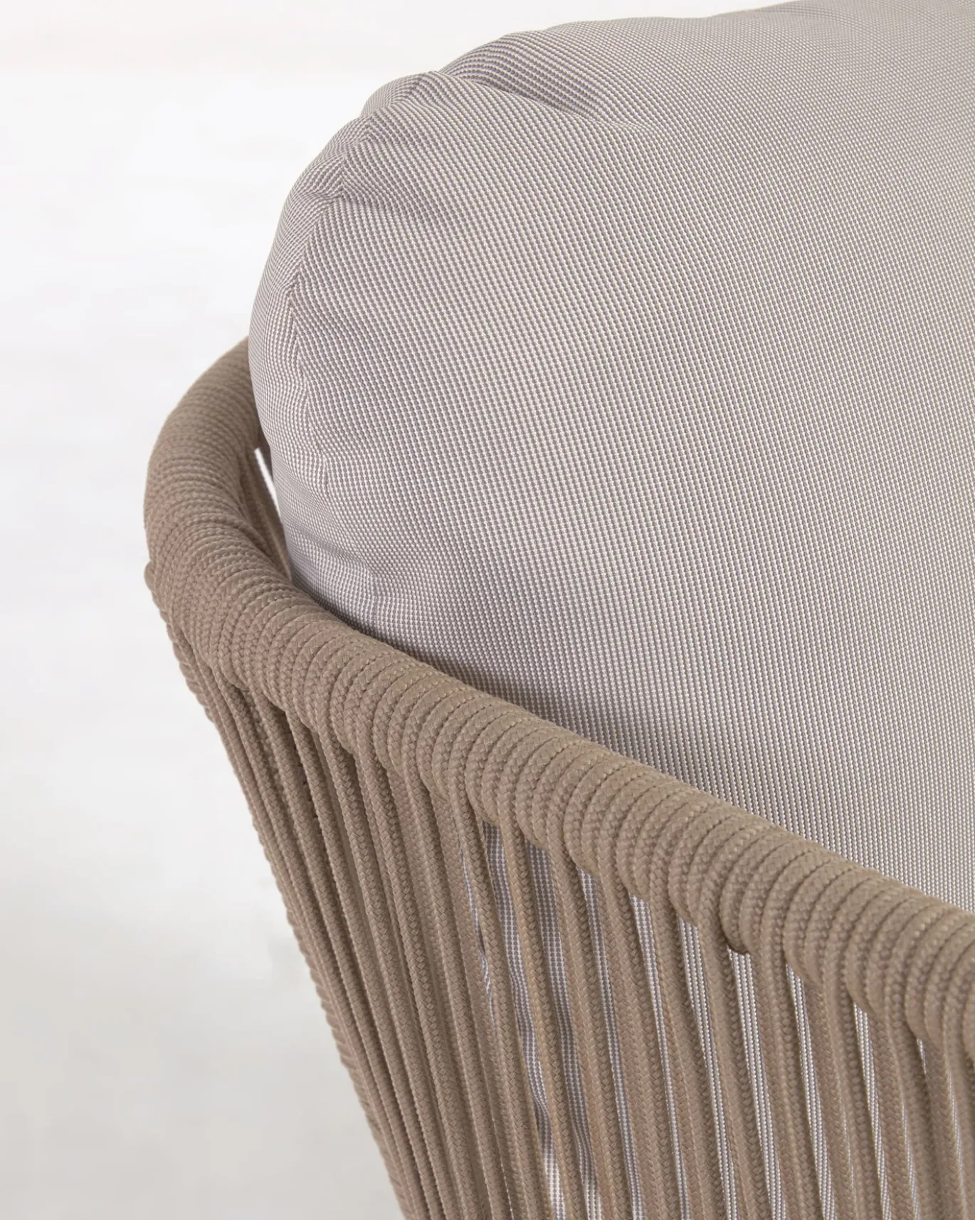 Kave Home 3-zitsbank Catalina Beige Massief Acaciahout 170cm