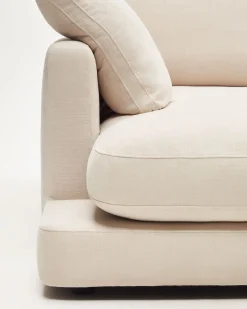 Kave Home 4-zitsbank Gala Chaise Longue Links Beige 300cm