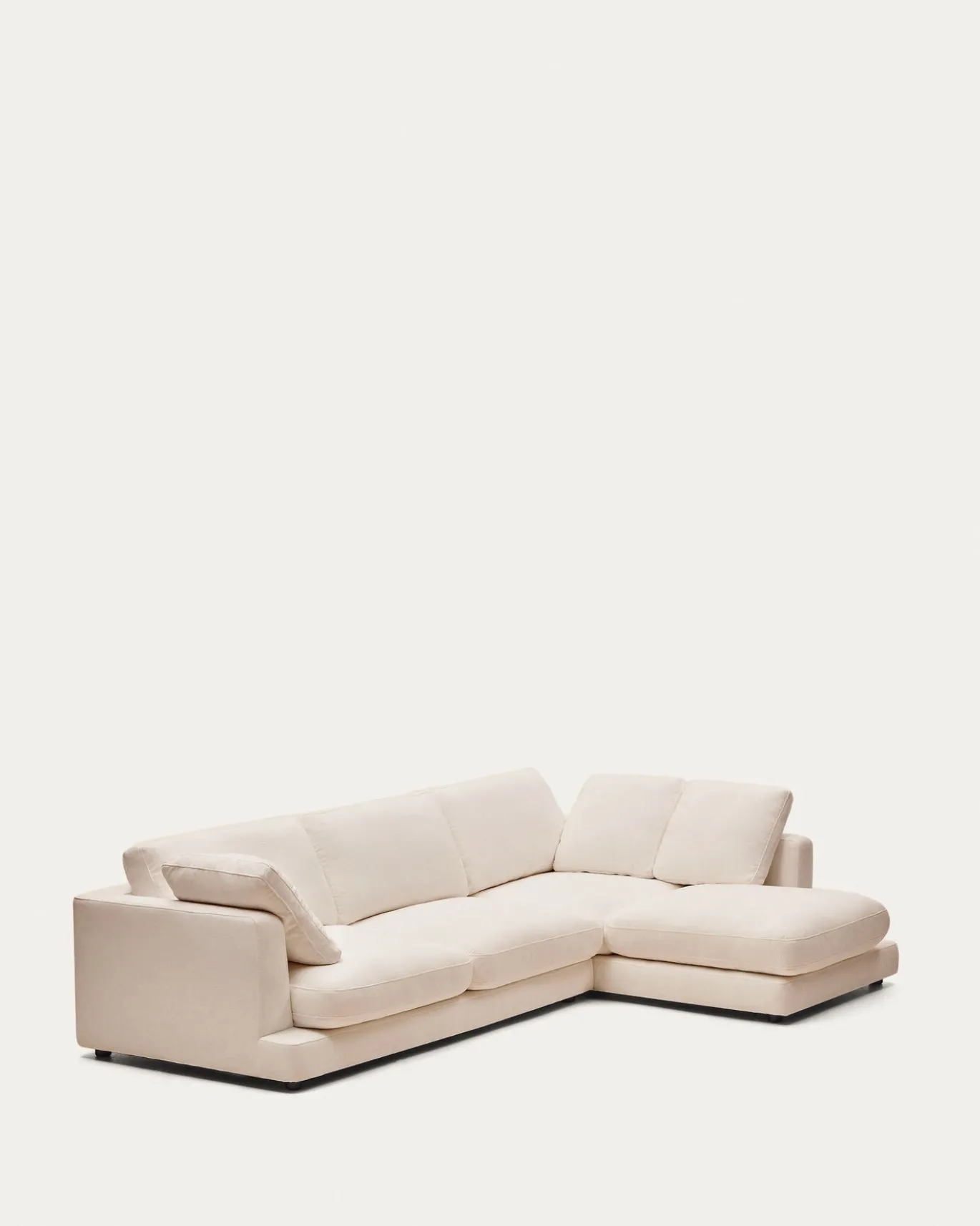 Kave Home 4-zitsbank Gala Chaise Longue Rechts Beige 300cm