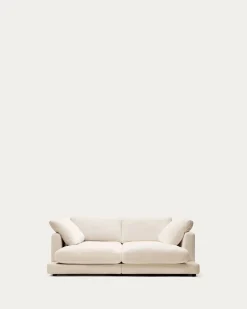 Kave Home 3-zitsbank Gala Dubbele Chaise Longue Beige 210cm