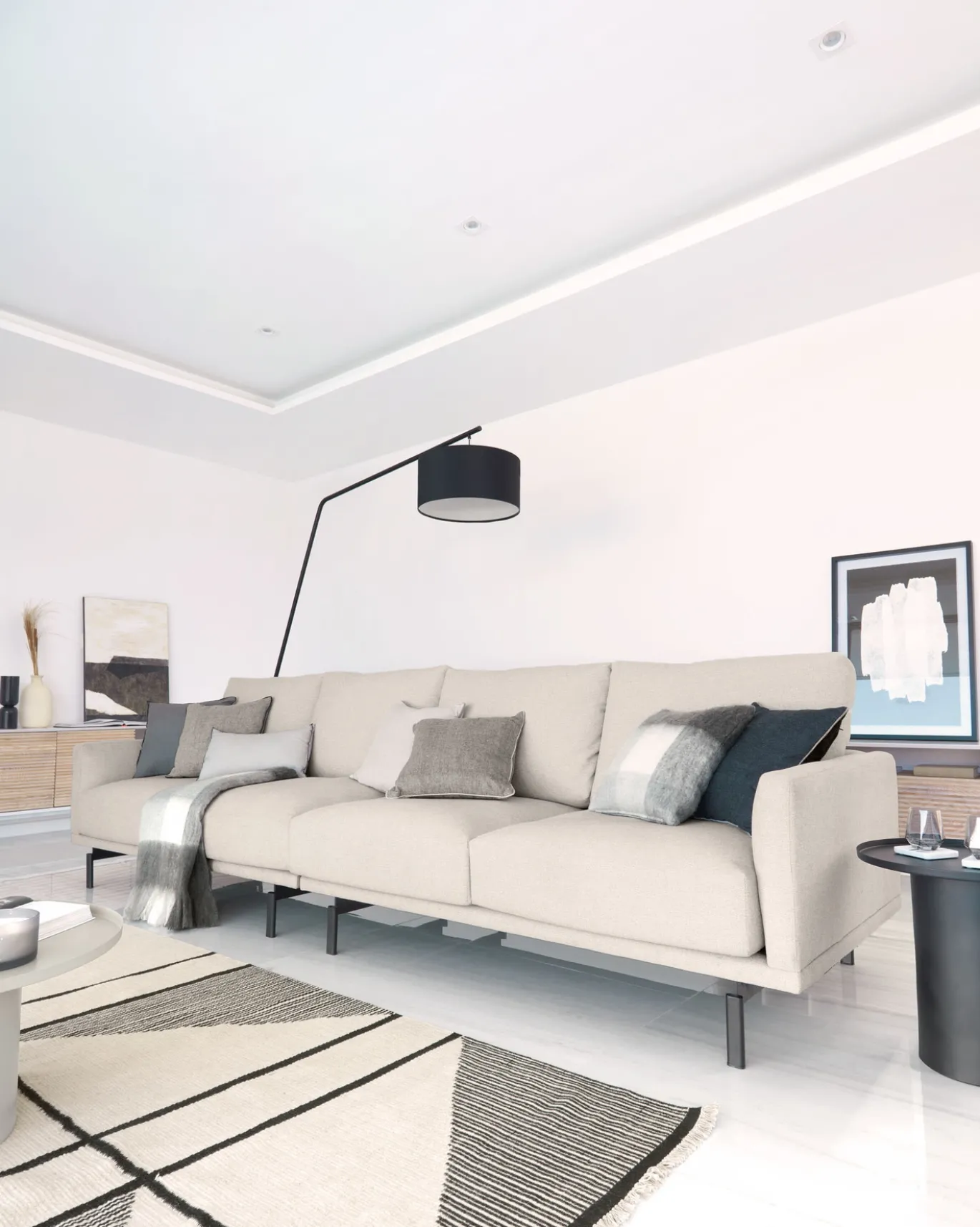 Kave Home 4-zitsbank Galene Beige 334cm