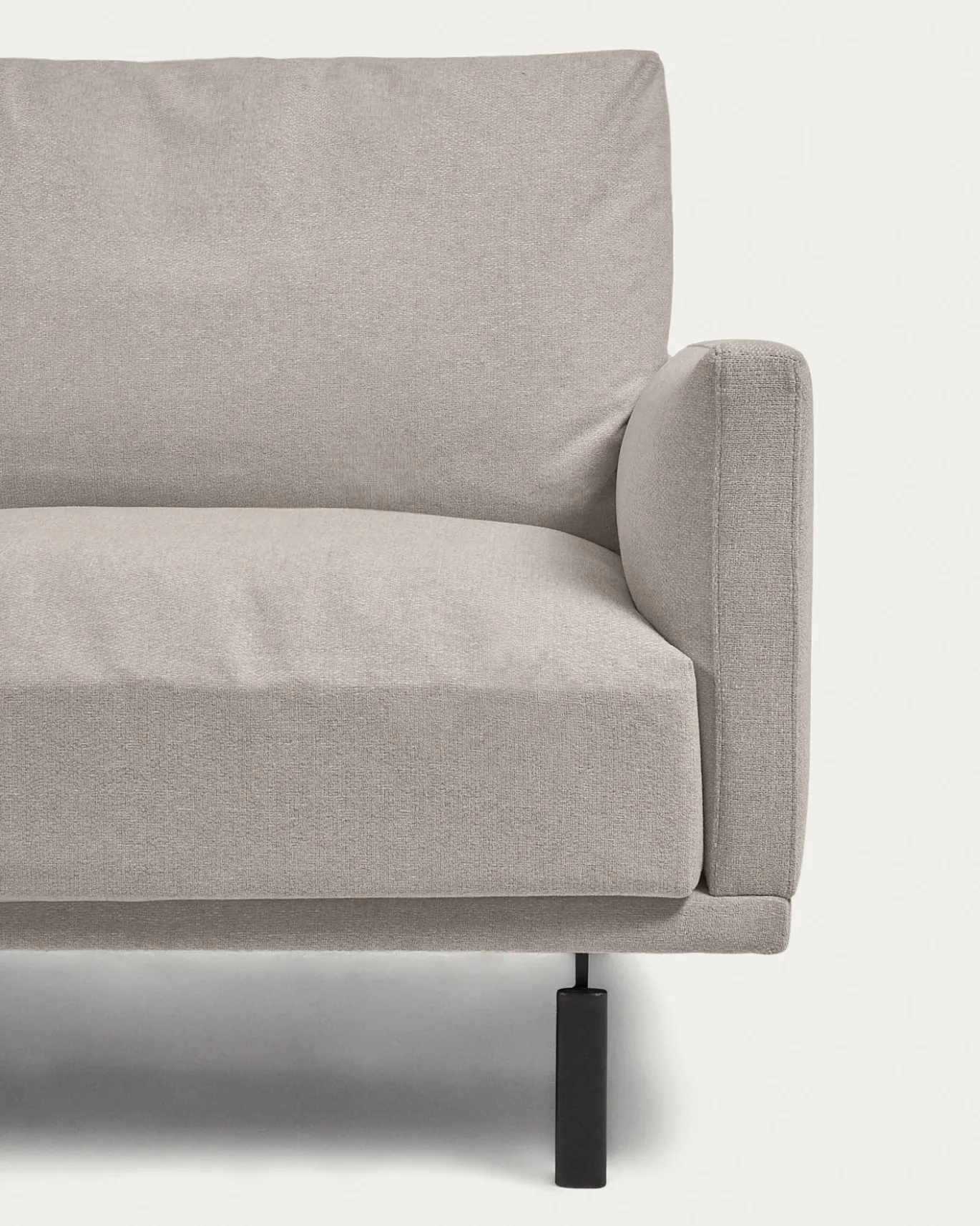 Kave Home 3-zitsbank Galene Beige Links Chaise Longue 254cm