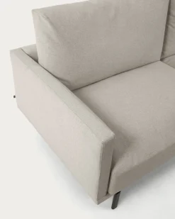 Kave Home 4-zitsbank Galene Beige Rechts Chaise Longue 314cm