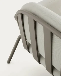 Kave Home 2-Zitsbank Joncols Outdoor Aluminium Taupe Beige