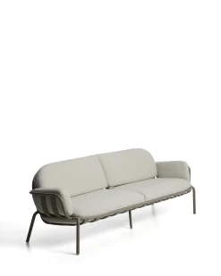 Kave Home 3-Zitsbank Joncols Outdoor Aluminium Taupe Beige