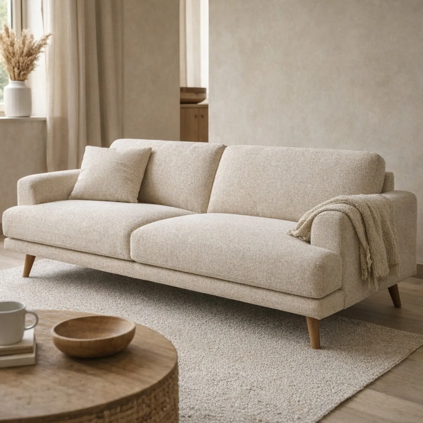 Kave Home 2-Zitsbank Karin Chenille Beige