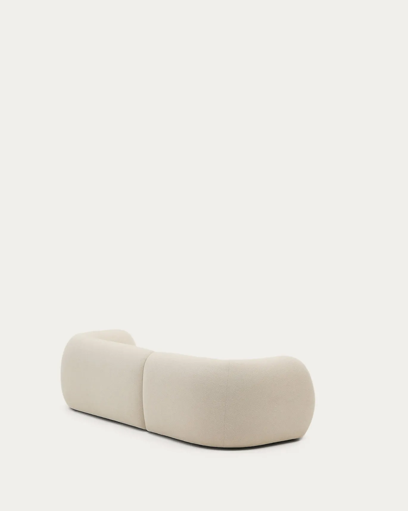 Kave Home 3-Zitsbank Martina Modulair met Chaise Longue Rechts Ecru 287cm