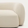 Kave Home 2-Zitsbank Martina Modulair met Chaise Longue Links Ecru 230cm