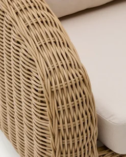 Kave Home 3-zitsbank Meria Rotan 208cm