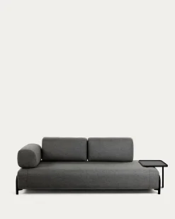 Kave Home 3-zitsbank Modulair Compo Donkergrijs 232cm