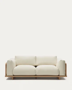 Kave Home 3-Zitsbank Oaq Beige 225cm
