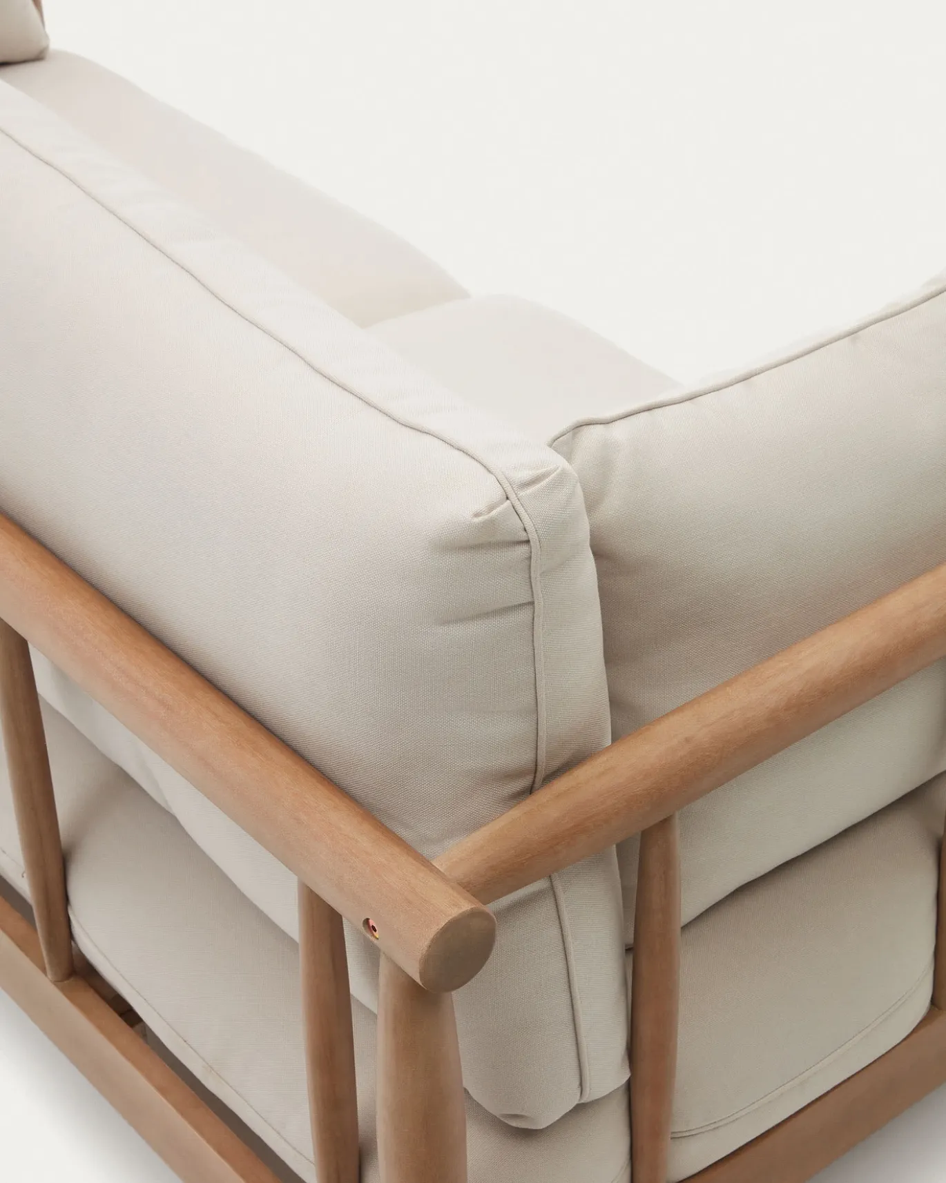 Kave Home 2-zitsbank Sacova Massief Eucalyptushout 195cm