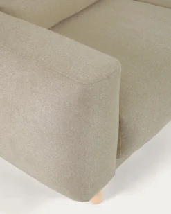 Kave Home 3-zitsbank Singa Chaise Longue Rechts Beige 296cm