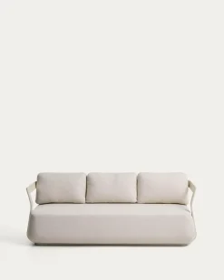 Kave Home 3-Zitsbank Tamaris Aluminium Taupe 217cm