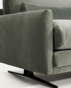 Kave Home 2-Zitsbank Veliro Fluweel Groen