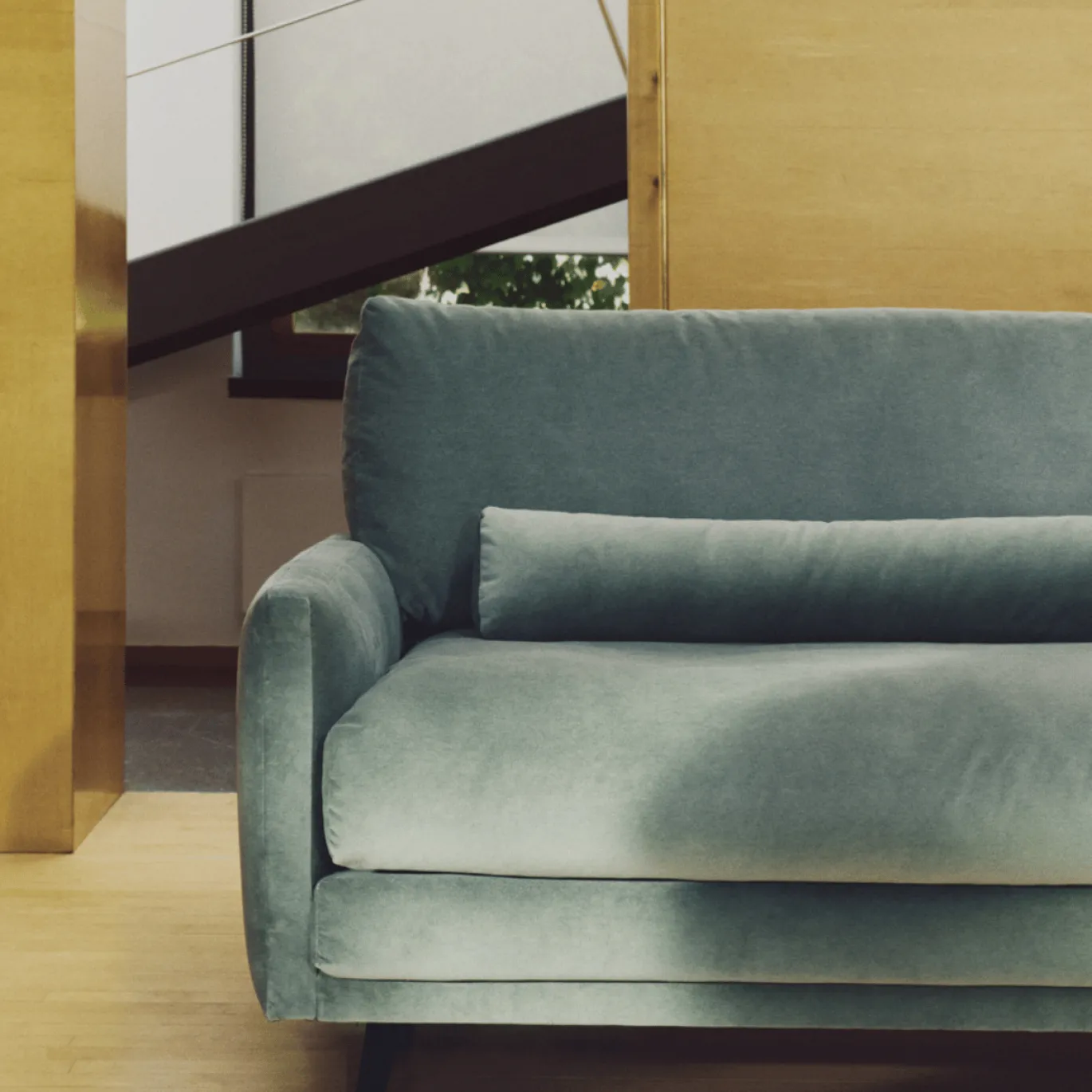Kave Home 2-Zitsbank Veliro Fluweel Groen