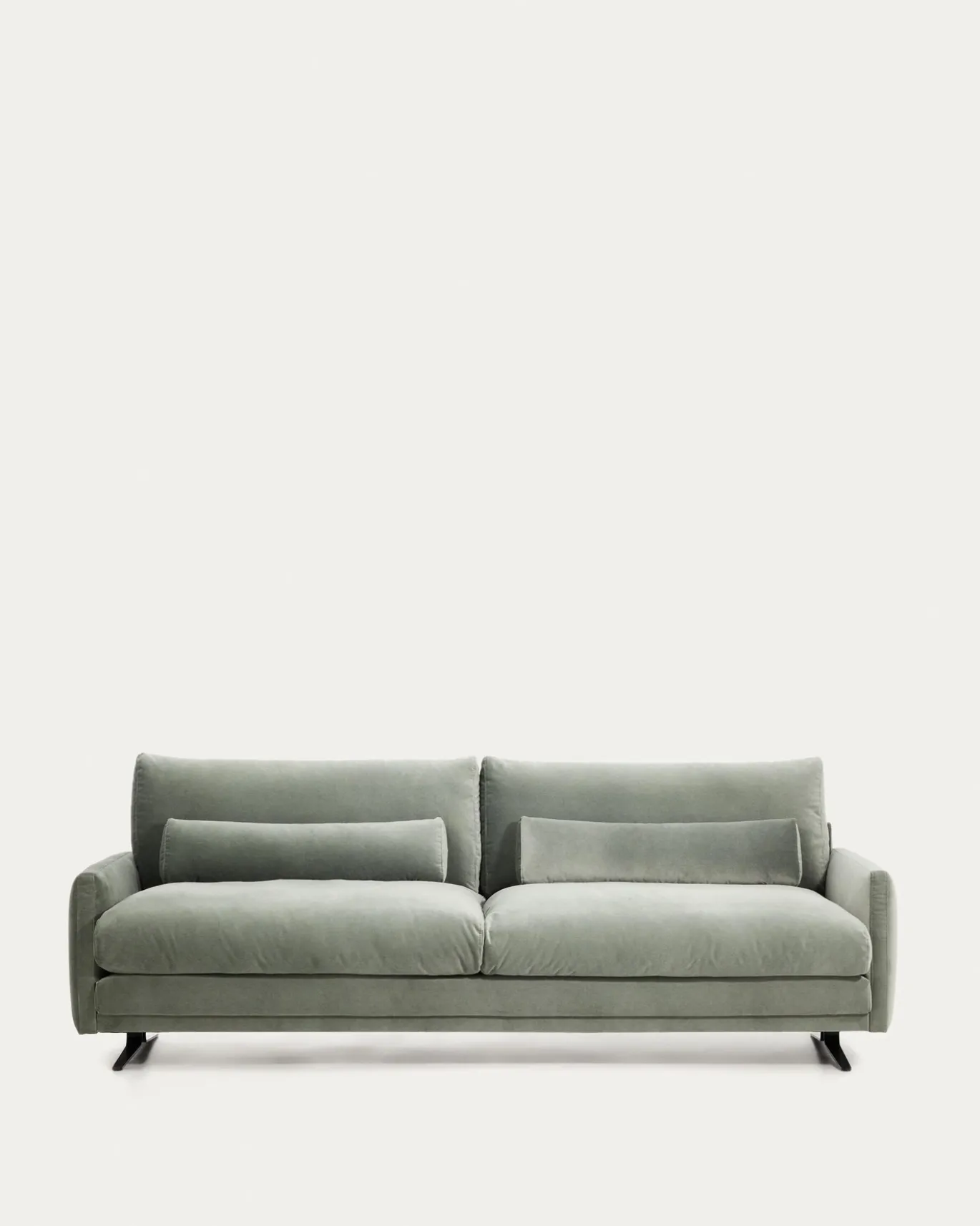Kave Home 3-Zitsbank Veliro Fluweel Groen