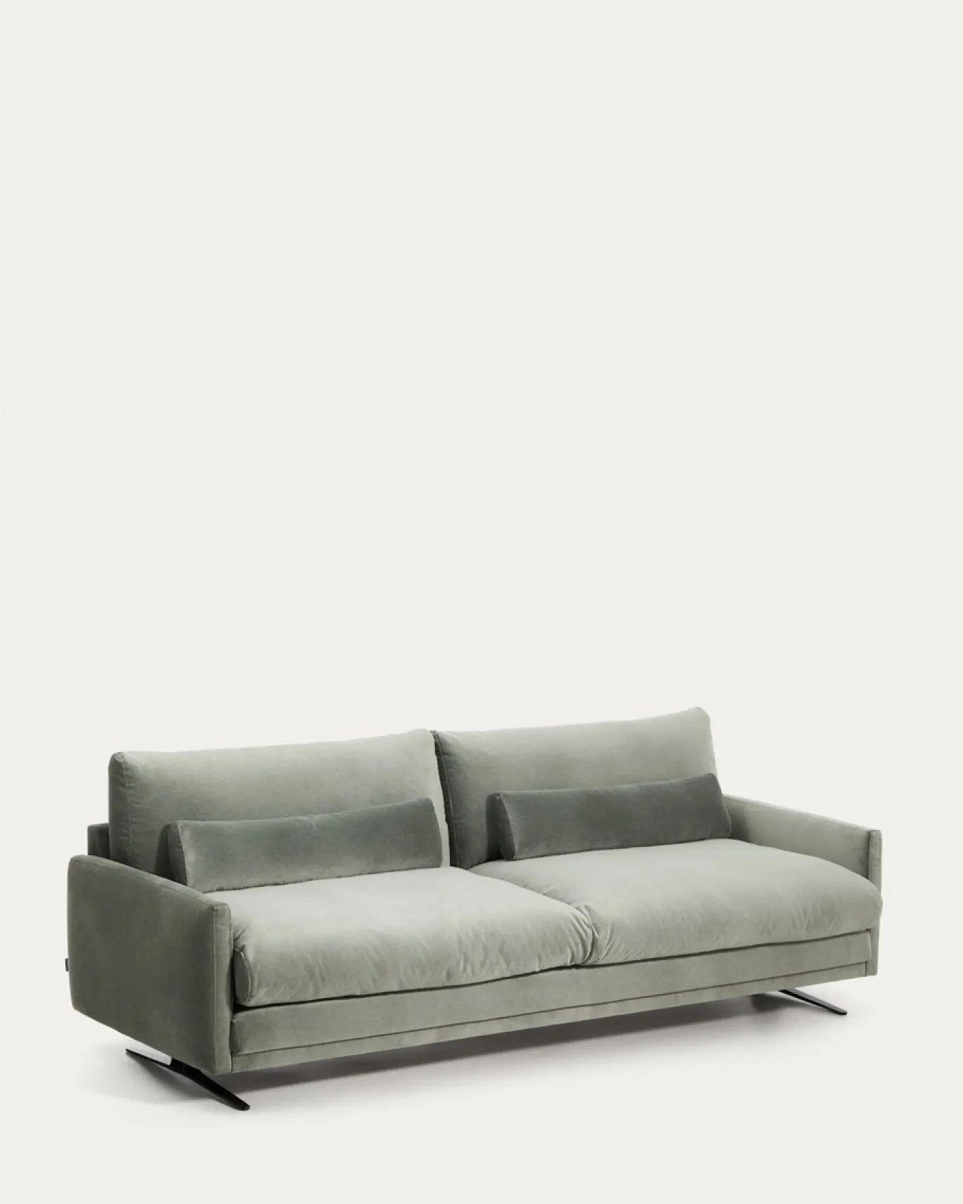 Kave Home 3-Zitsbank Veliro Fluweel Groen