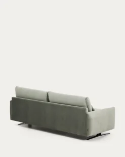 Kave Home 3-Zitsbank Veliro Fluweel Groen