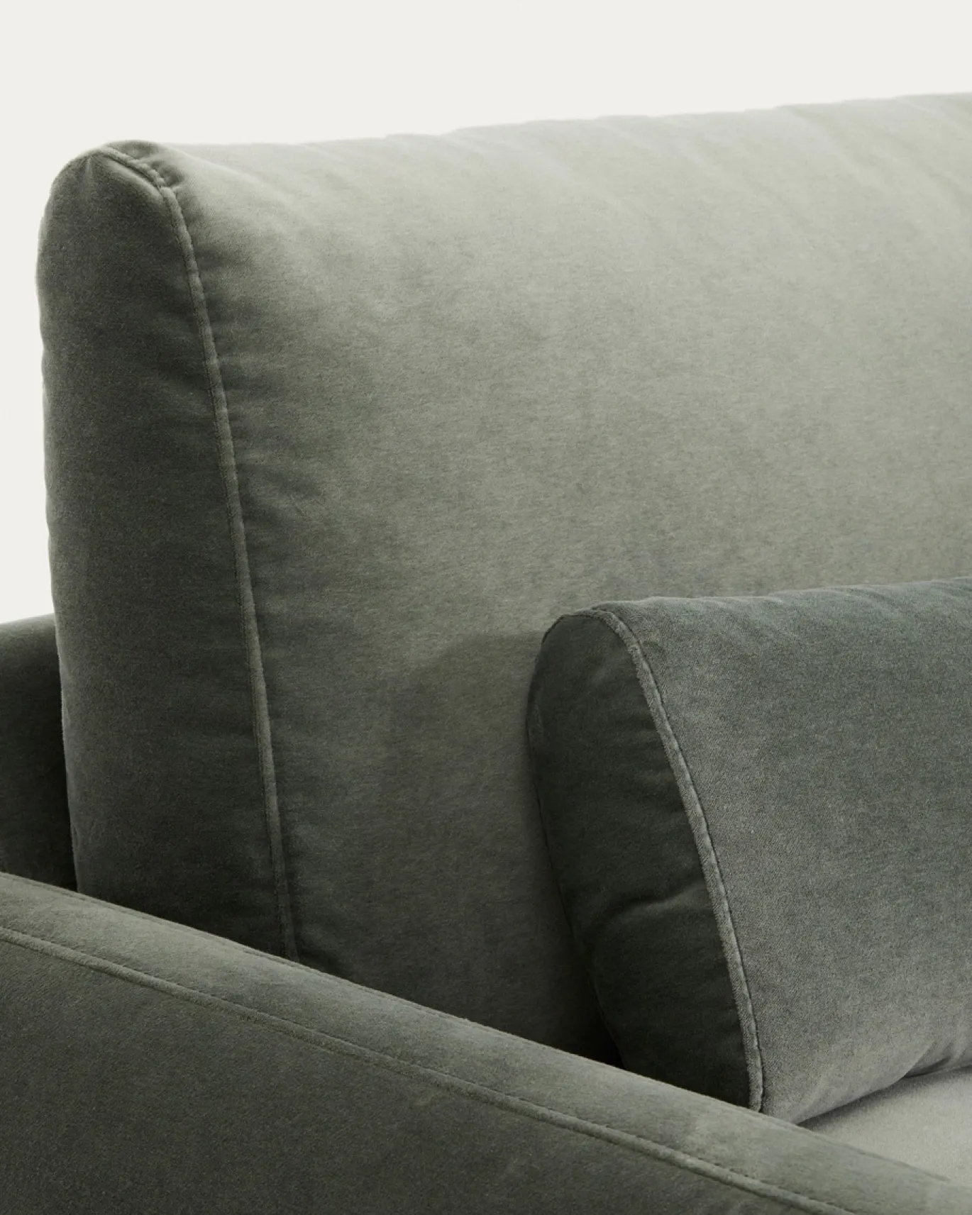 Kave Home 3-Zitsbank Veliro Fluweel Groen