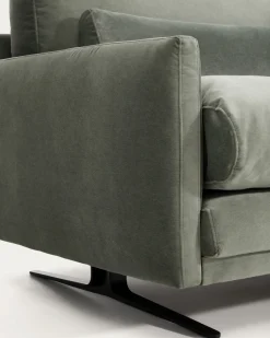 Kave Home 3-Zitsbank Veliro Fluweel Groen