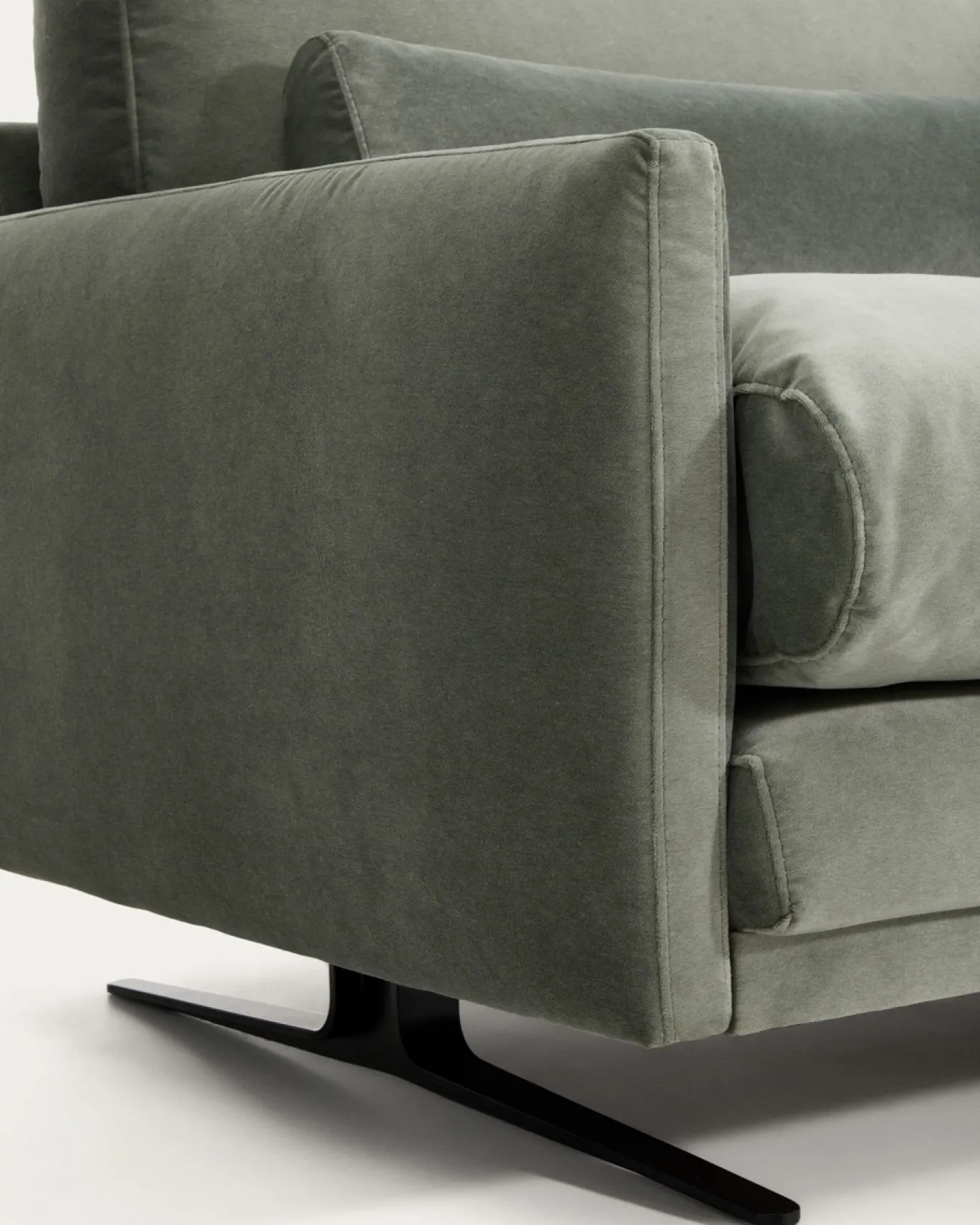 Kave Home 3-Zitsbank Veliro Fluweel Groen