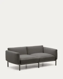 Kave Home 2-zits Buitenbank Sorells Modulair Grijs 201cm