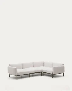 Kave Home 5-zits Buitenbank Sorells Modulair Beige 276x191,5 cm