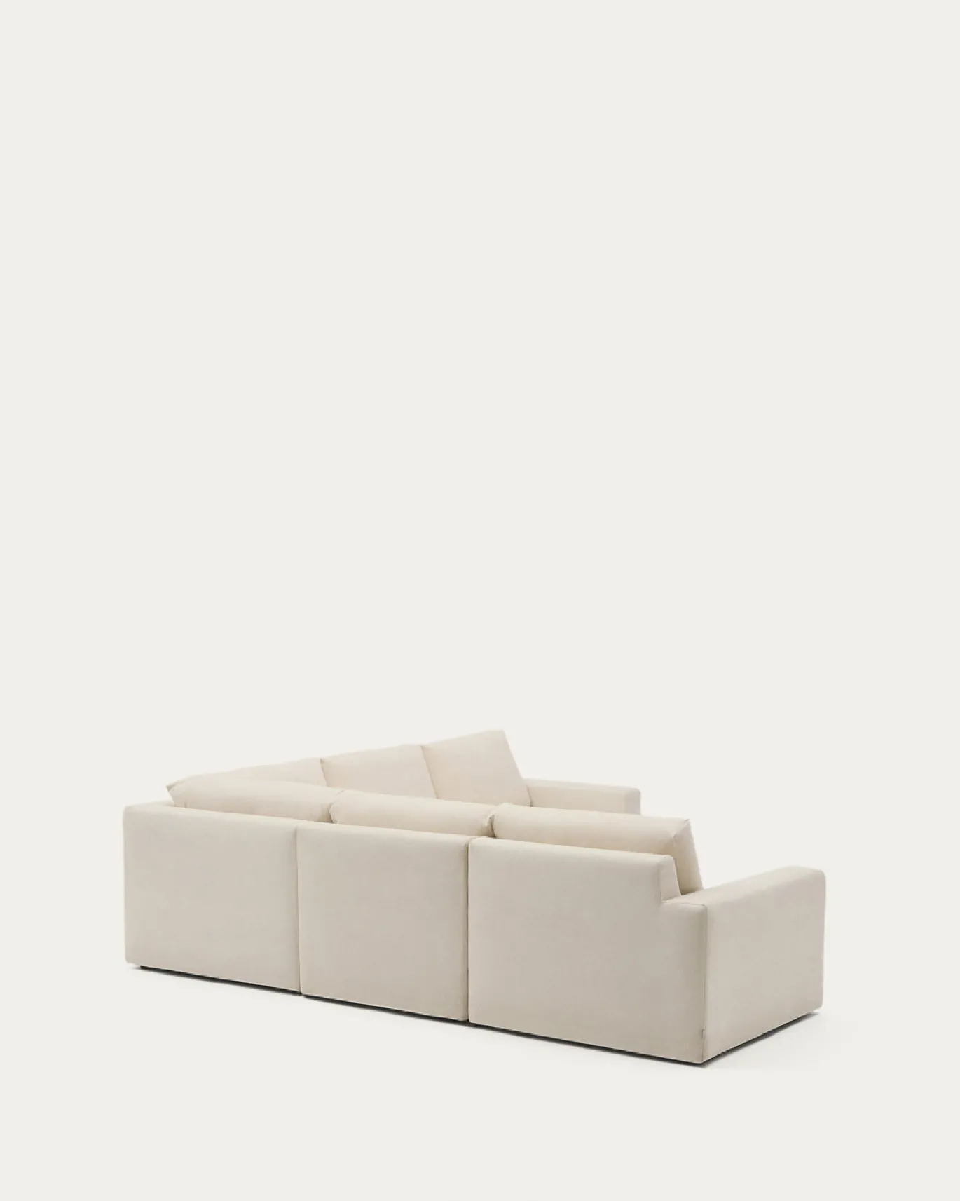 Kave Home 5-zitshoekbank Alea Ecru Chenille Modulaire 310x310cm