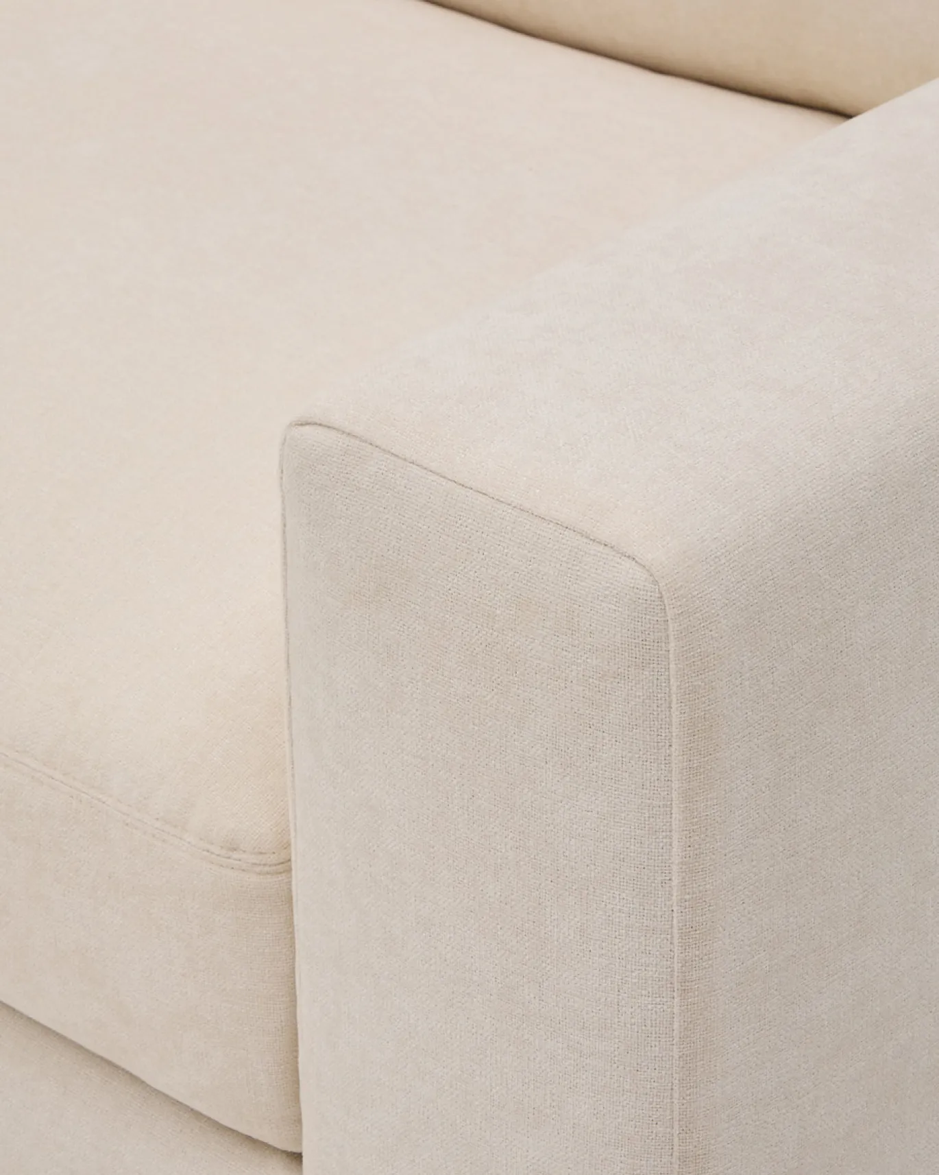 Kave Home 5-zitshoekbank Alea Ecru Chenille Modulaire 310x310cm