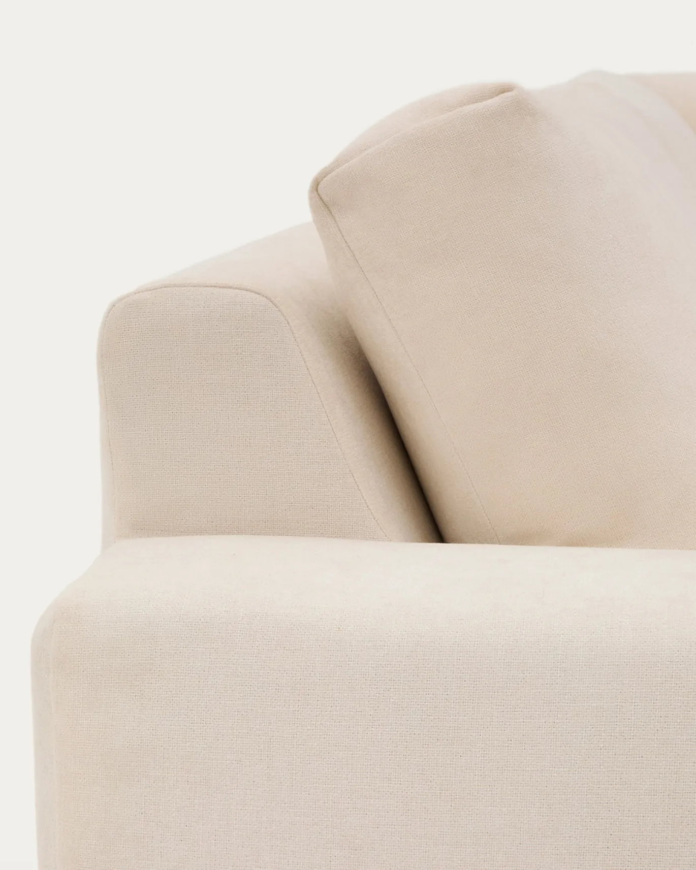 Kave Home 5-zitshoekbank Alea Ecru Chenille Modulaire 310x310cm