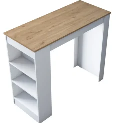 Keukentafel Jalova Melamine Walnoot Wit