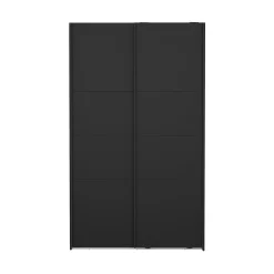 Kledingkast Catania Mat Zwart 120x200cm - Giga Living