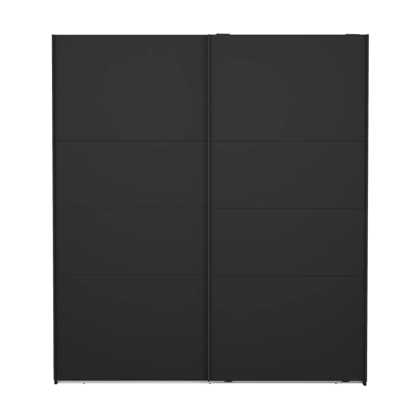 Kledingkast Catania Mat Zwart 2-schuifdeuren - Giga Living