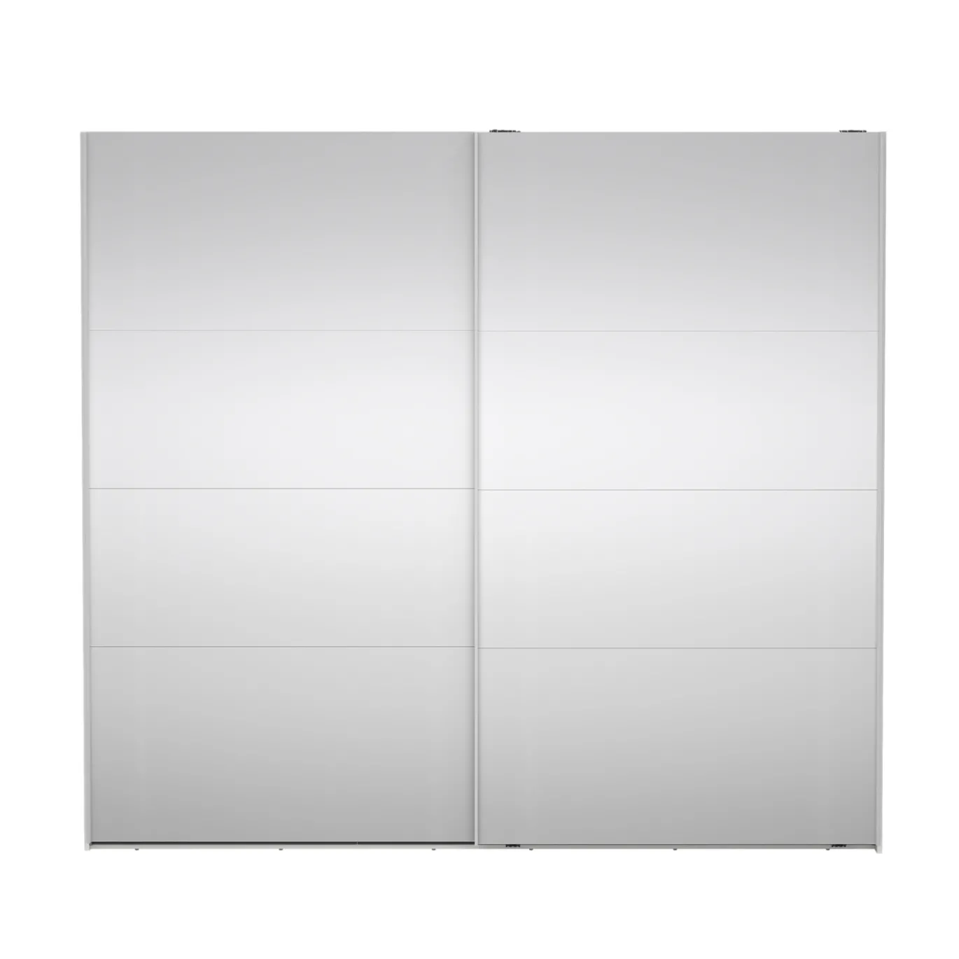 Kledingkast Catania Wit Schuifdeuren Met Spiegel 244x220cm - Giga Living