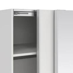 Kledingkast Catania Wit Spiegel Met Lades 120x200cm - Giga Living