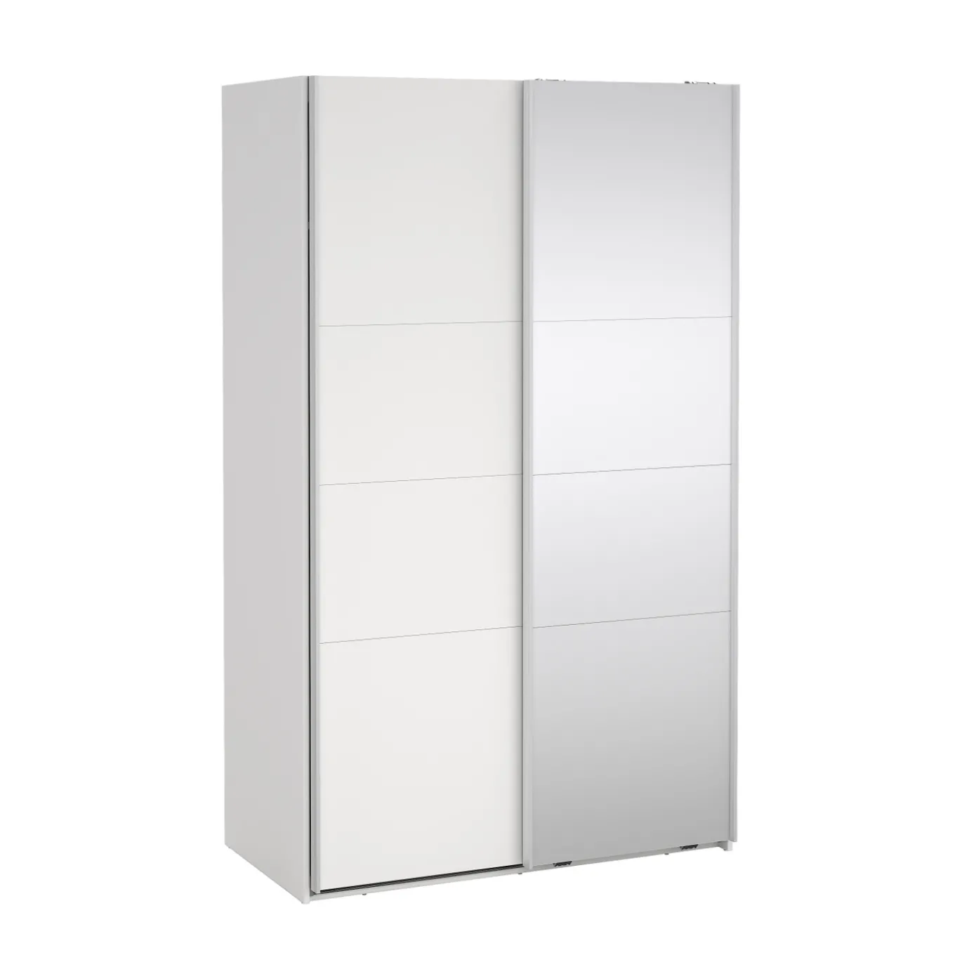 Kledingkast Catania Wit Spiegel Met Lades 120x200cm - Giga Living