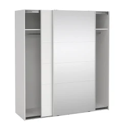 Kledingkast Catania Wit Spiegel 180x200cm - Giga Living