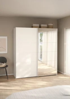 Kledingkast Catania Wit Spiegel 180x200cm - Giga Living