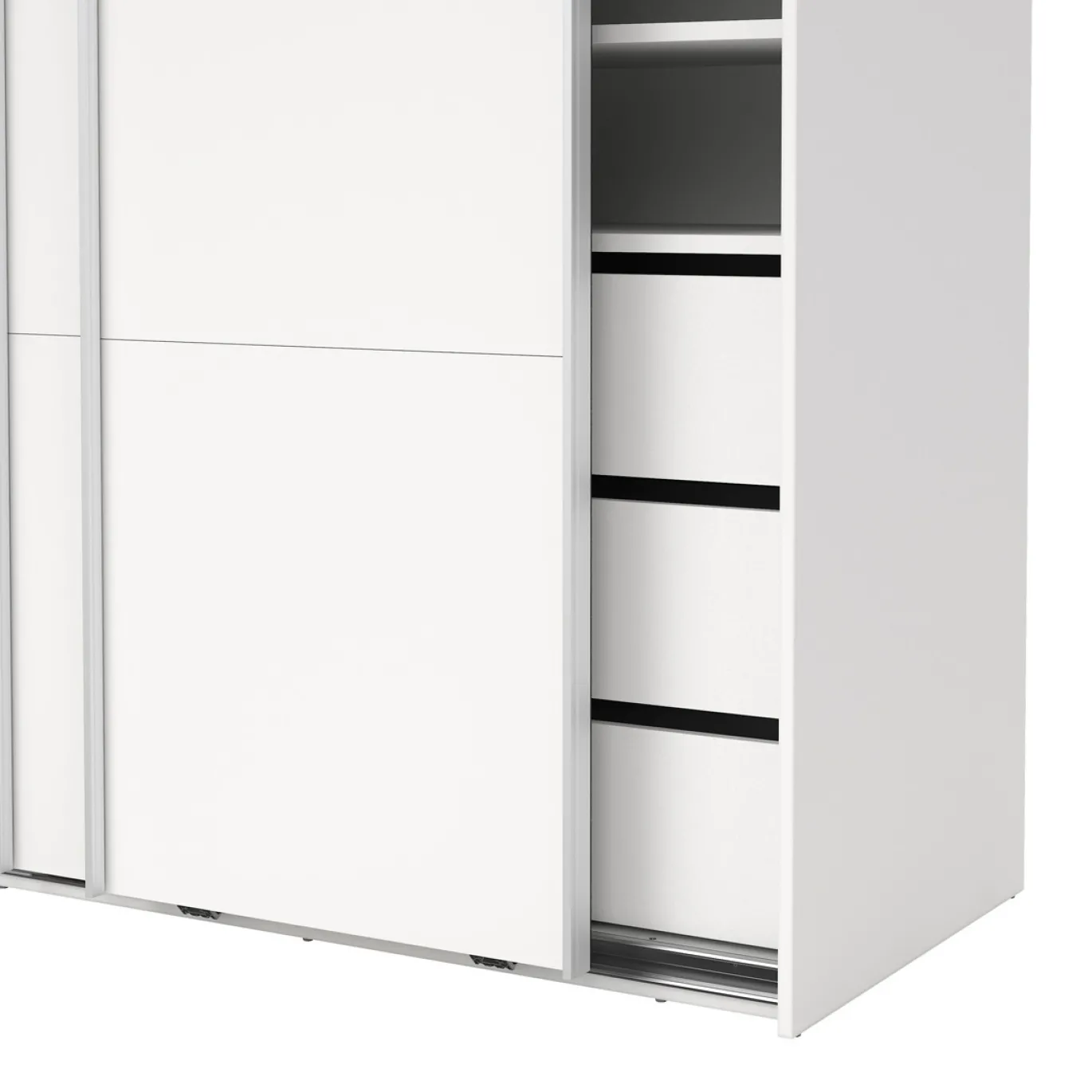 Kledingkast Catania Wit 120x200cm - Giga Living