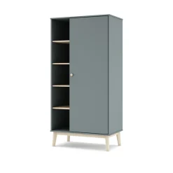 Kledingkast Esteban 1d5h Khaki Groen/wit Wax - Giga Meubel
