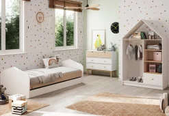 Kledingkast Estefania 3h1dr Wit Wax - Giga Meubel