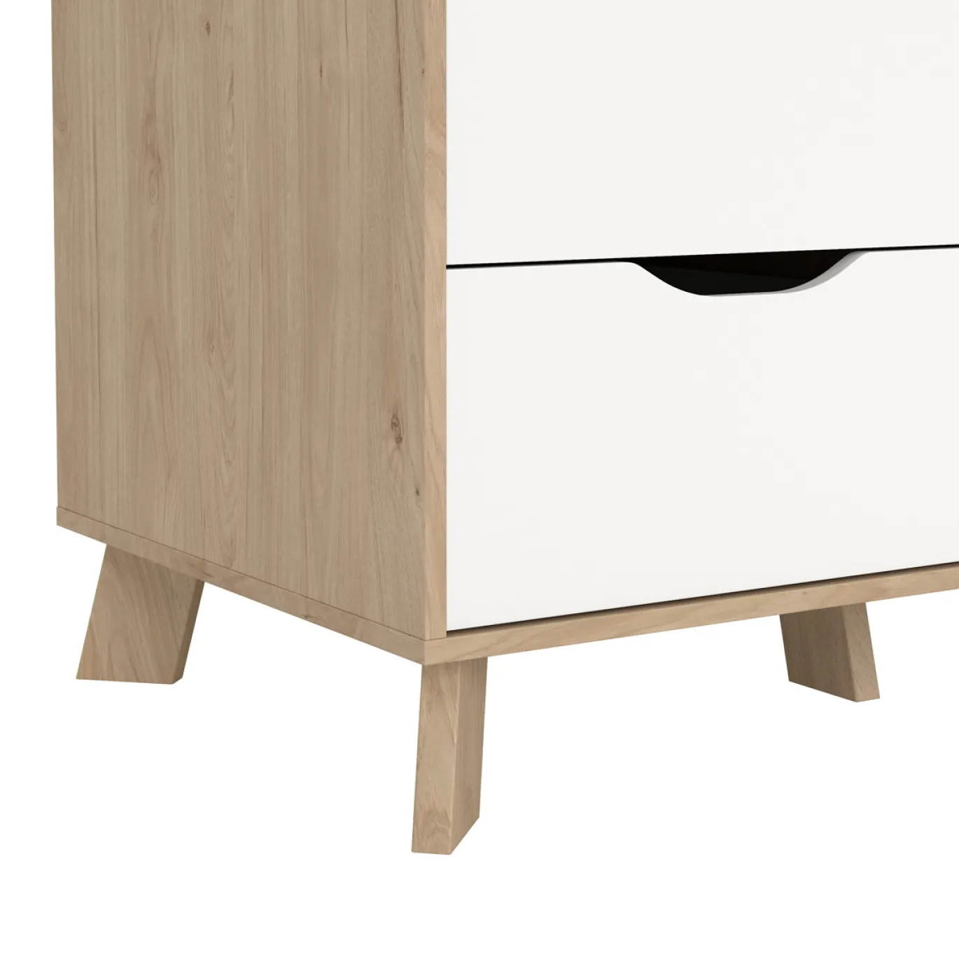 Kledingkast Ikast Wit Jackson Hickory - Giga Living