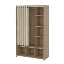 Kledingkast Kit Lichttextiel Beige Jackson Hickory - Giga Living